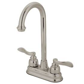 Kb8498nfl Kingston Brass Nuwave 2-handle Bar Faucet - Brushed Nickel