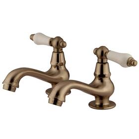 Ks1108pl Kingston Brass Heritage Classic Basin Faucet Porcelain Lever Handle