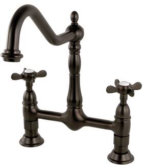 Ks1175bex Kingston Brass Essex Bridge Kitchen Faucet Oil Rubbed Bronze
