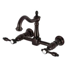 Ks126.tal Kingston Brass Ks1265tal Tudor 1.8 Gpm Wall Mounted Widespread - Bronze