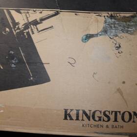 Ks1272axbs Kingston Brass Heritage Bridge Kitchen Faucet With Sprayer - Complete