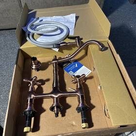 Ks127albsac Kingston Brass Heritage Bridge Kitchen Faucet Antique Copper Read