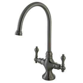 Ks176.alls Kingston Brass Ks1768alls Vintage 1.8 Gpm 1 Hole Kitchen Faucet - Nickel