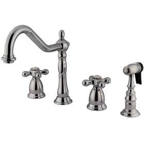 Ks179.axbs Kingston Brass Ks1791axbs Heritage 1.8 Gpm Widespread Kitchen - Chrome