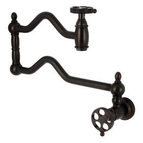 Ks210.rkx Kingston Brass Ks2105rkx Webb 4.5 Gpm Wall Mounted 1 Hole Pot - Bronze