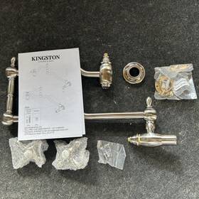 Ks2108ax Kingston Brass Heritage Pot Filler Faucet Brushed Nickel