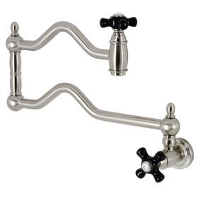 Ks210.pkx Kingston Brass Ks2108pkx Duchess 4.5 Gpm Wall Mounted 1 Hole Pot - Nickel