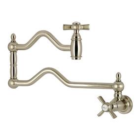 Ks210.0zx Kingston Brass Ks2108zx Millennium 4.5 Gpm Wall Mounted 1 Hole - Nickel