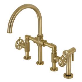 Ks2337rx Kingston Brass Belknap Bridge Kitchen Faucet 13.13 X 8.06 14.19