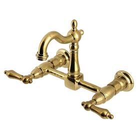Ks244.al Kingston Brass Ks2447al Heritage 1.8 Gpm Wall Mounted Widespread -