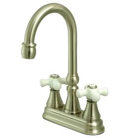 Ks249.px Kingston Brass Ks2498px Governor 1.8 Gpm Standard Bar Faucet - Nickel