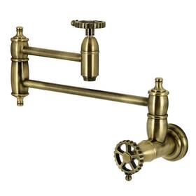 Ks310.cg Kingston Brass Ks3103cg Fuller 3.8 Gpm Wall Mounted 1 Hole Pot -