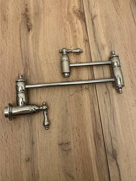 Ks3106al Kingston Brass Restoration Wall Mount Pot Filler Faucet Polished Nickel