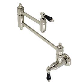 Ks310.pkl Kingston Brass Ks3106pkl Duchess 3.8 Gpm 1 Hole Wall Mounted Pot - Nickel