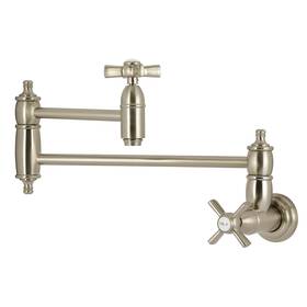 Ks310.zx Kingston Brass Ks3108zx Millennium 3.8 Gpm Wall Mounted 1 Hole - Nickel