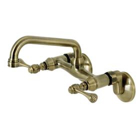 Ks313ab Kingston Brass Ks313 1.8 Gpm Widespread Bridge Kitchen -