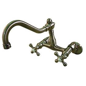 Ks3223ax Kingston Brass Vintage 6 Inch Adjustable Center Wall Faucet Antique