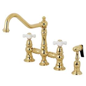 Ks327.pxbs Kingston Brass Ks3272pxbs Restoration 1.8 Gpm Widespread Bridge -