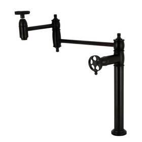 Ks3700rkz Kingston Brass Wendell Two-handle 1-hole Deck Mount Pot Filler Faucet