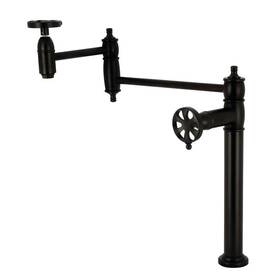 Ks370.rx Kingston Brass Ks3700rx Belknap 3 Gpm 1 Hole Pot Filler - Black
