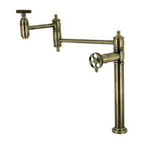 Ks370.rkx Kingston Brass Ks3703rkx Webb 3 Gpm 1 Hole Pot Filler -