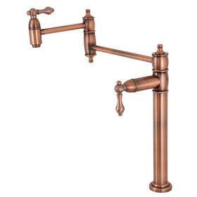 Ks370alac Kingston Brass Ks370.al Restoration 3 Gpm 1 Hole Pot Filler - Copper