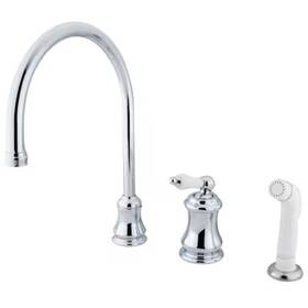 Ks3811pl Kingston Brass Widespread Kitchen Faucet Polished Chrome