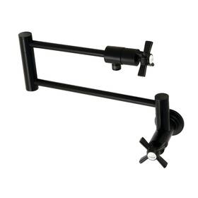 Kingston Brass Ks4100zx Ks410.zx Millennium 4.0 Gpm 1 Hole Wall Mounted - Black