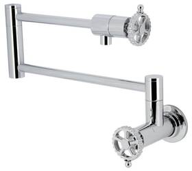 Ks410.cg Kingston Brass Ks4101cg Fuller 4 Gpm Wall Mounted 1 Hole Pot - Chrome