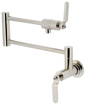 Ks4106kl Kingston Brass Ks410kl Whitaker 4 Gpm Wall Mounted 1 Hole Pot - Nickel