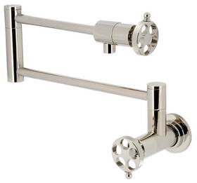 Ks410.rkz Kingston Brass Ks4106rkz Wendell 4 Gpm Wall Mounted 1 Hole Pot - Nickel