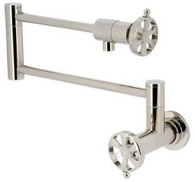 Ks410.rx Kingston Brass Ks4106rx Belknap 4 Gpm Wall Mounted 1 Hole Pot - Nickel