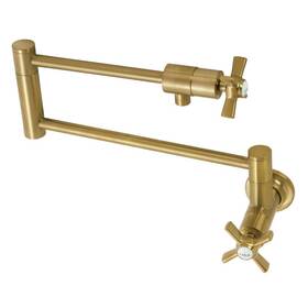 Ks4107zx Kingston Brass Millennium Wall Mount Pot Filler Brushed