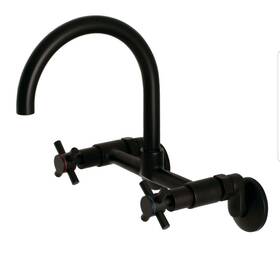 Ks414mb Kingston Brass Ks414 Concord 1.8 Gpm Widespread Bridge Kitchen - Black