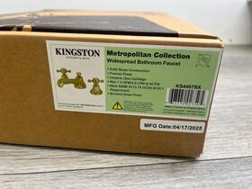Ks4467bx Kingston Brass 8-inch Widespread Lavatory Faucet Satin