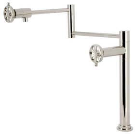 Ks470.rx Kingston Brass Ks4706rx Belknap 3 Gpm 1 Hole Pot Filler - Nickel