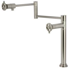 Ks470.cg Kingston Brass Ks4708cg Fuller 3 Gpm 1 Hole Pot Filler - Nickel