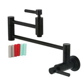 Ks8100dkl Kingston Brass Kaiser Pot Filler Matte Black 20 X 2.63