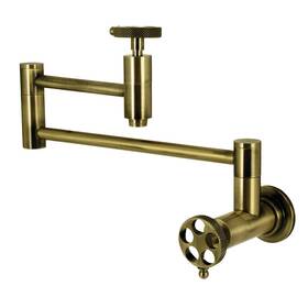 Ks810.rkx Kingston Brass Ks8103rkx Webb 3.8 Gpm Wall Mounted 1 Hole Pot -