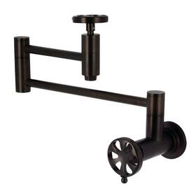Ks810.rx Kingston Brass Ks8105rx Belknap 3.8 Gpm Wall Mounted 1 Hole Pot - Bronze