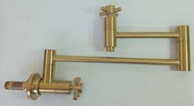 Ks8107dx Kingston Brass Nice Used Concord Wall Mount Pot Filler - Brushed