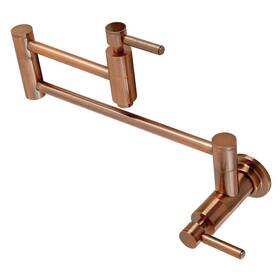 Ks810dlac Kingston Brass Concord Wall Mounted Kitchen Pot Filler Antique Copper