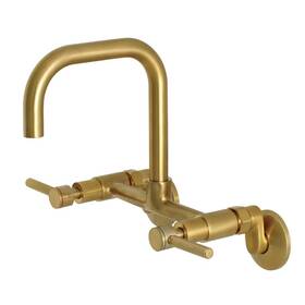 Ks813sb Kingston Brass Concord 8-inch Adjustable Center Wall Mount Kitchen Faucet