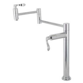 Ks870.dfl Kingston Brass Ks8701dfl Nuwave 3 Gpm Traditional 1 Hole Pot - Chrome