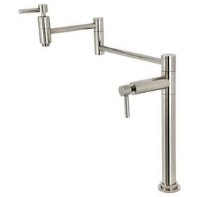 Ks870.dl Kingston Brass Ks8706dl Concord 3 Gpm Traditional 1 Hole Pot - Nickel