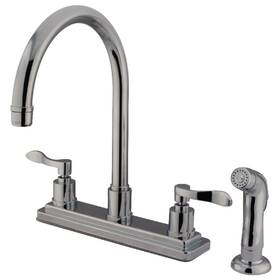 Ks879.dfl Kingston Brass Ks8791dfl 1.8 Gpm Standard Kitchen Faucet - Chrome