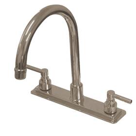 Ks879.ells Kingston Brass Ks8798ells Elinvar 1.8 Gpm Standard Kitchen Faucet - Nickel