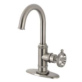Kingston Brass Ksd8508rkx Ksd850.rkx Webb 1.8 Gpm 1 Hole Bar Faucet - Nickel