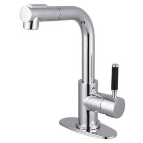Ls241.dkl Kingston Brass Ls2411dkl Kaiser 1.8 Gpm 1 Hole Pull Out Bar - Chrome