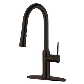 Ls2725nyl Kingston Brass Gourmetier Single-handle Pull-down Kitchen Faucet Oil Rubbed Bronze